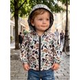 thumbnail image 3 of Toddler Baby Jacket with Pockets Casual Camo Print Zip Up Hooded Long Sleeve Coat for All Seasons, 3 of 9