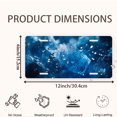 thumbnail image 2 of Blue Ice Crystals Funny Personalized License Plate Rust-proof Stainless Steel Metal License Plate Suitable For Men And Women 12.2" x 6.2", 2 of 7