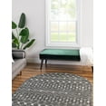 thumbnail image 3 of Rugs.com Moroccan Trellis Collection Rug – 5' x 8' Oval Dark Gray Medium Rug Perfect For Living Rooms, Large Dining Rooms, Open Floorplans, 3 of 7