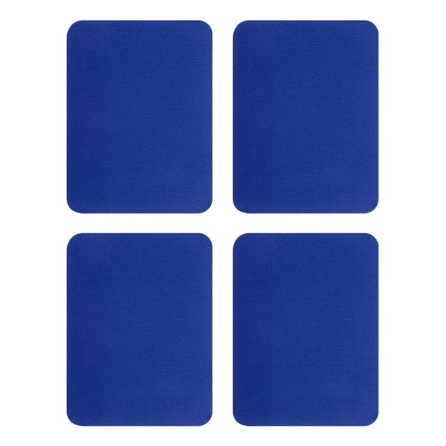 Uxcell 4Pcs Parches de Hierro para Reparación de Ropa, Parches de Reparación de Tela de Algodón para Ropa, Pantalones, Bolsas, 5x4 pulgadas Azul Oscuro