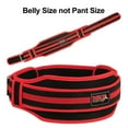 thumbnail image 3 of MRX Weight Lifting Belt with Double Back Support Gym Training 5" Wide Belts&nbsp;Black / Red L, 3 of 6