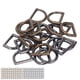 thumbnail image 3 of 120 anillas metálicas en D resistentes con interfaz sin costuras, de aleación de zinc, bronce, plata y negro, con hebillas en D para cinturones de bricolaje., 3 of 14