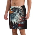 thumbnail image 2 of Fotbe USA Bald Eagle Trajes de Baño Estampados para Hombre, Shorts de Verano de Secado Rápido, Ropa de Playa, Bañadores-Large, 2 of 6