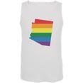 thumbnail image 1 of Arizona LGBT Gay Pride Rainbow White Adult Tank Top, 1 of 1
