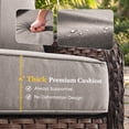 thumbnail image 6 of Bellefurn Outdoor Deep Seat Cushion 24 X 24 X 6 inch for Patio Furniture,Outdoor Chair Cushions Waterproof & Fade Resistant Patio Furniture Cushions for Wicker Chair, Sofa, Couch, 6 of 12