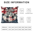 thumbnail image 5 of SHANXI Christmas Pillow Covers Bowknot Decorations Winter Throw Pillow Cases Decor for Sofa Couch 18x18in, 5 of 5