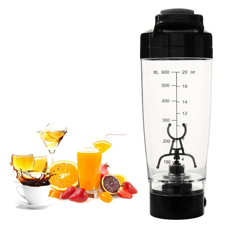 Nktier Electric Protein Shaker Bottle, 600ml Electric Protein Shaker Mixer, Electric Shaker Bottle Blender, Portable Electric Vortex Mixer, Fitness