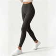 thumbnail image 3 of Yoga Pants for Womens - High Elastic Waist Solid Color Sport Workout Tight Long Pants XS, 3 of 7