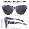 thumbnail image 4 of Gafas de Sol LVIOE Snap Shades Polarizadas UV400 LS5779 para Usar Sobre Lentes, 4 of 7