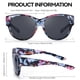 thumbnail image 4 of Gafas de Sol LVIOE Snap Shades Polarizadas UV400 LS5779 para Usar Sobre Lentes, 4 of 7