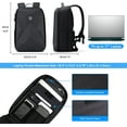 thumbnail image 4 of FENRUIEN Bolso para Portátil Oxford Antirrobo Impermeable para Adultos de 17 Pulgadas, Negro, 1 Pieza, 4 of 7