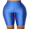 thumbnail image 1 of Ladies Womens Mens Cycling Shorts Dancing Neon Super Stretch Shiny High Waist, 1 of 4