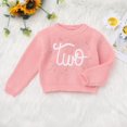 thumbnail image 2 of Jersey IDOPIP para niñas pequeñas, punto rosa con dos bordados, 2 of 6
