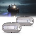 thumbnail image 2 of PIT66 LED Pontoon Boat Docking Light Marine Boat Light Bright Clear & Blue Pair 12V, 2 of 10