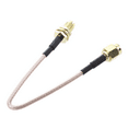 thumbnail image 2 of 3X SMA Female SMA Male F / M Antenna Connection Cable Adapter Black + Gold, 2 of 4