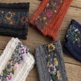 thumbnail image 3 of Saturatione Socks-Vintage Embroidered Floral Socks, Women’s Retro Cotton Soft Breathable Dress Sock Fall Winter, 3 of 7