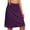 Dark Purple, variant on Women' 20" Knee Length Skorts Golf Skirt Tennis Long Skorts Modest Skirts Stretchy Athletic Active Skorts with Pockets