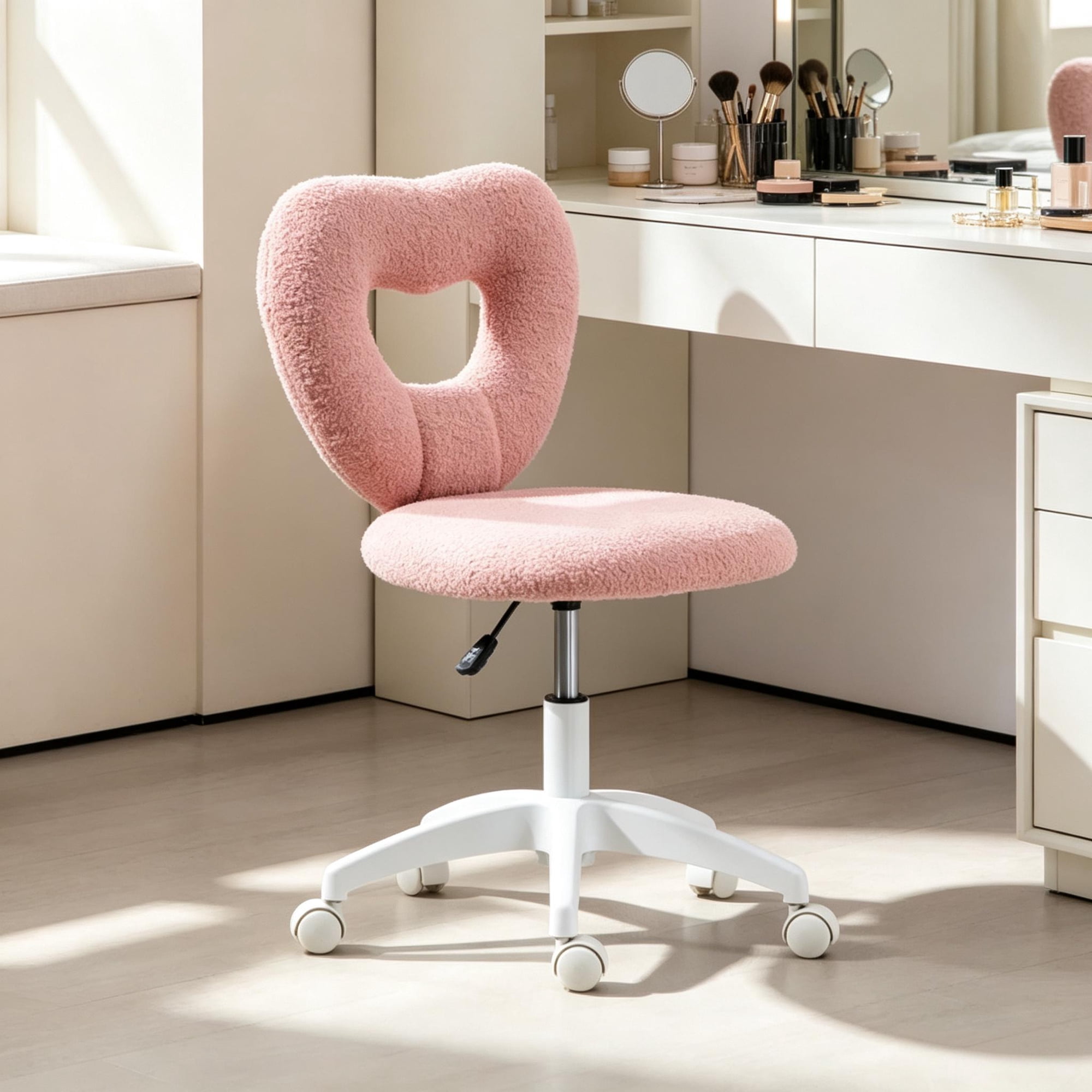 cute rotating office chair heart-shaped product