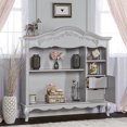 thumbnail image 6 of evolur Aurora Hutch and Bookcase, Akoya Gray Pearl, 6 of 9