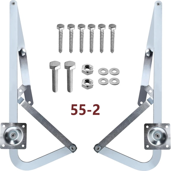 55-2 Attic Ladder Spreader Hinge Arms Fit for 2010-Up 55-2 MFG Werner Mk 5 Wu2210 W2208 W2210 Pull Down Attic Stair Counter Balance Arms Hinge
