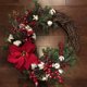 thumbnail image 1 of Christmas Wreath Artificial Plant Rattan Circle Wall Decor Simulation Flower, 1 of 6
