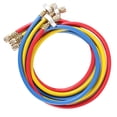 thumbnail image 3 of 3Pcs Refrigerant Charging Hose 0.9m High Pressure 1/4in AC Charging Hose for R22 R410a R134 R404a, 3 of 5