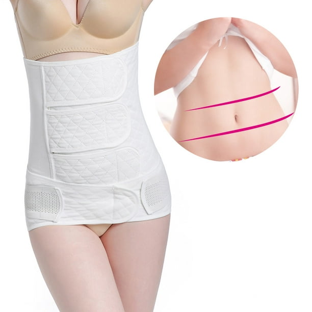 WALFRONT 3pcs / set postnatal bandage post-grossesse ceinture post-partum  amincissant la ceinture de récupération du ventre, bande post-partum  amincissante, bande de récupération post-partum 
