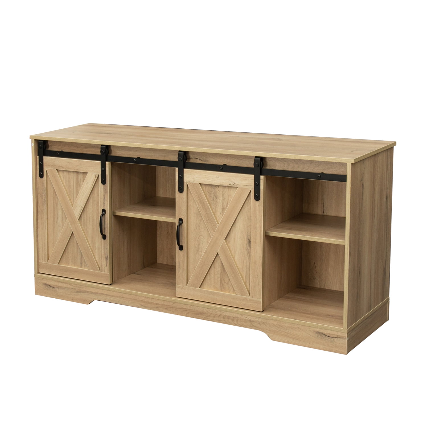 Kepooman Mid-Century TV Stand for Bedroom, Modern TV Stands for 62 Inch TV for Living Room, 62" Entertainment Center for TVs for Home, Oak-C Kepooman Mid-Century TV Stand for Bedroom, Modern TV Stands for 62 Inch TV for Living Room, 62" Entertainment Center for TVs for Home, Oak-C