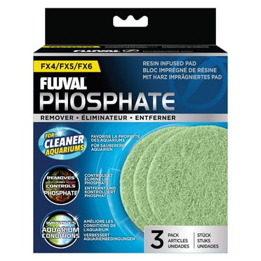 Fluval FX4/FX6 Phosphate Remover Pad, Replacement Aquarium Filter Media, 3-Pack