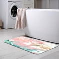 thumbnail image 6 of Turquoise Pink Painted Background Bath Rugs 16x24 Inch Non Slip Bath Mat Quick Dry Absorbent Thin Bath Rug Fit Under Door Washable Bath Floor Rugs for Bathroom Bathtub Shower Sink,Multi 8, 6 of 6