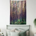 thumbnail image 3 of Farm House Decor Wall Hanging Tapestry, Forest in the Morning Light Tall Trees Trunks Greenery Natural Environment Picture, Bedroom Living Room Dorm Accessories, 40 X 60 Inches, by Ambesonne, 3 of 5