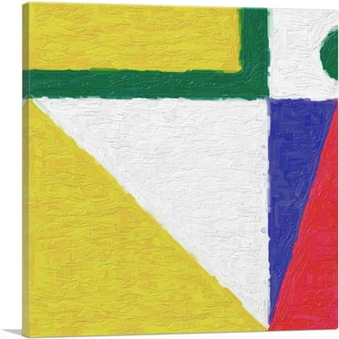 ARTCANVAS Mid-Century Modern Upside Down Sail Canvas Art Print - Size: 18" x 18" (0.75" Deep)