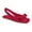 Red, variant on XYD Women Elegant Square Toe Bowtie Flats Elastic Slingback Strap Shoes Comfortable Dance Prom Date Sandals Size 7 Black
