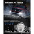 thumbnail image 3 of BICYACO New Version LED Fog Light Compatible with Dodge Ram 1500 2002-2008 Dodge Ram 2500/3500 Pickup Truck 2003 2004 2005 2006 2007 2008 2009-1 Pair Chrome, 3 of 7