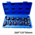 thumbnail image 1 of Lefu 10pcs 1/2 inch Drive Torx Star Bit Socket Sets T20-T80 Socket Bits Set, 1 of 9