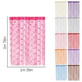 thumbnail image 3 of Bizhua Rose Thread Curtain I Coffee One Meter Wide and Two Meters Highrose Thread Door Curtain New 39X78 Inch String Curtain with Roses Room Divider Decoration, 3 of 9