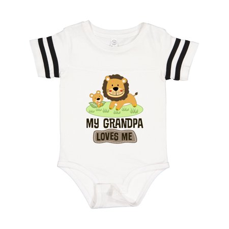 

Inktastic Grandpa Loves Me Grandson Gift Baby Boy or Baby Girl Bodysuit