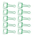 thumbnail image 2 of Binder Clips, Mini Binder Clips Elasticity 51mm 30pcs Gift Hollow Tail Clips  For Document Blue,Green,Silver, 2 of 8