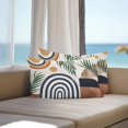 thumbnail image 3 of Boho Middle Century Lumbar Pillow Covers 20x12 Inch Set of 2, Modern Abstract Botanical Geometric Waterproof Outdoor Pillow Covers, Decorative Cushion Pillowcases for Couch, Sofa, Bed, Garden, Patio, 3 of 9