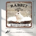 thumbnail image 2 of Funny Rabbit Decor Bathroom Decor Bathtub Decor Rabbit Lovers Retro Sign Bar Home Bathroom Wall Decoration Sign Cute Animal Retro Sign Bathroom Decor Housewarming Gift 12x12 Inches, 2 of 6