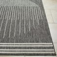 thumbnail image 3 of Hauteloom Aviya Living Room, Bedroom Patio Outdoor Area Rug - Bohemian, Transitional - Off White, Charcoal, Medium Gray - 6'7" x 9', 3 of 7