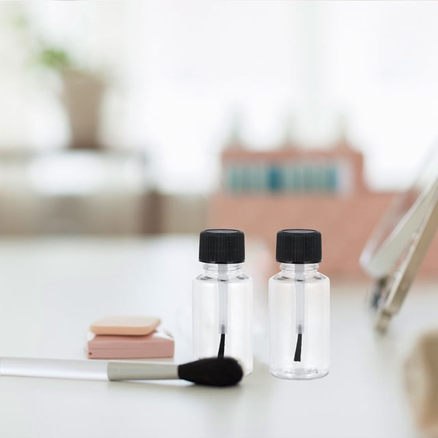unbranded 6Ud Negras Para Esmalte De Con Brocha Y Compacto Para Uso Doméstico