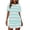 A21 Mint Green, variant on Mifsaly Striped Pajamas for Women Set Cotton 2 Piece Pjs Crewneck Short Sleeve Sleepwear and Side Split Sleep Shorts Home Comfortable Matching Lounge Clothes XXL