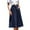 Dark Blue, variant on CAIXIA Womens High Waisted Tiered Maxi Skirt Flowy A Line with Pockets Button Down Summer Beach Vacation