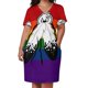 thumbnail image 3 of Vestido de noche para mujer, con bolsillos sueltos y estampado de bandera del orgullo bicolor repetitivo sin costuras, vestidos formales para ocasiones especiales., 3 of 7