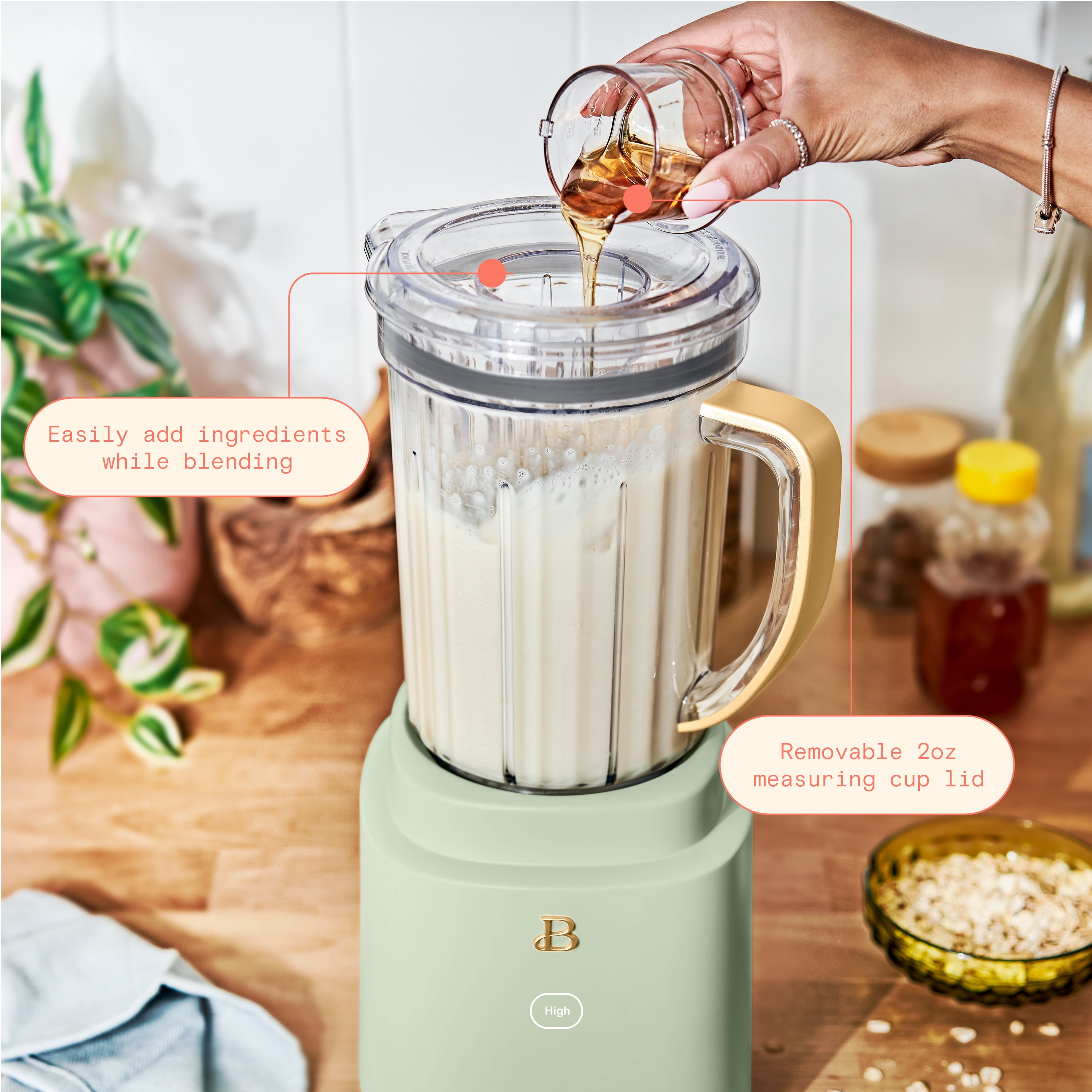 Beautiful PowerExact Blender System, Sage Green by Drew Barrymore
