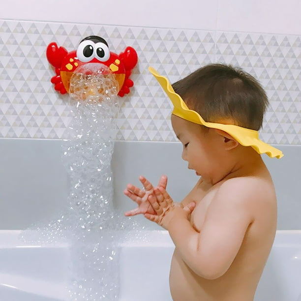 Funny Bath Bubble Maker Children Automated Spout Crab Bath Toy Cute
