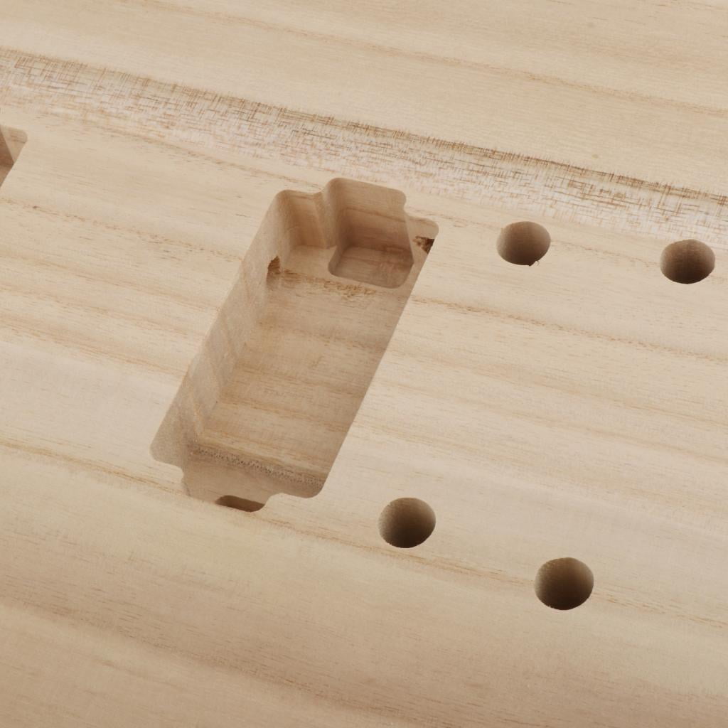 Unfinished Electric Guitar Hollow Maple Guitar Body Barrel Blank Suitable for DIY ST Guitar Parts, Perfect for Customizing
