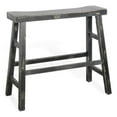thumbnail image 1 of Pemberly Row 30" Farmhouse Mahogany Wood Bench in Black Sand, 1 of 2