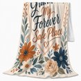 thumbnail image 2 of Grandma'S Forever Safe Place Botanical Heart, Peaceful Botanical Garden Scene, Warm Flannel Blanket for Sunroom and Reading Nook, Garden Lovers Valentine's Day Gift, Botanical Home Decor, 2 of 9